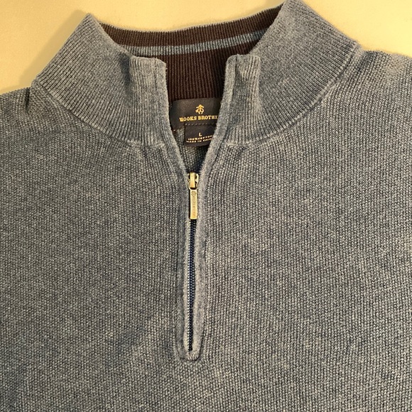 Brooks Brothers 3/4 zip sweater- Large - Picture 4 of 9